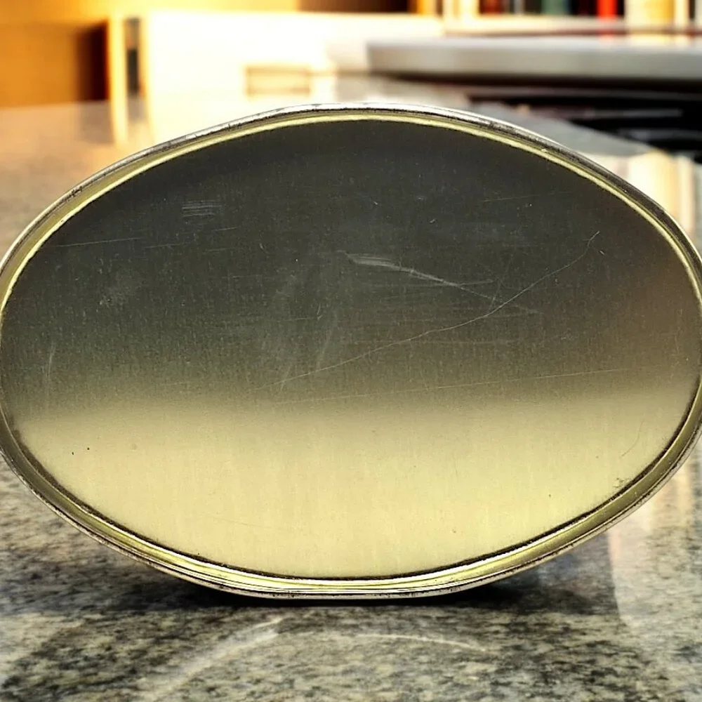 Vintage Strawberry Treat Tin – Retro Yellow Advertising Canister by Richardson &